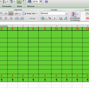 May include: A green spreadsheet with black grid lines and red text. The spreadsheet is labelled "Team", "Round 1", "Round 2", "Round 3", "Round 4", "Bonus", "Final", "Total", and "Position".