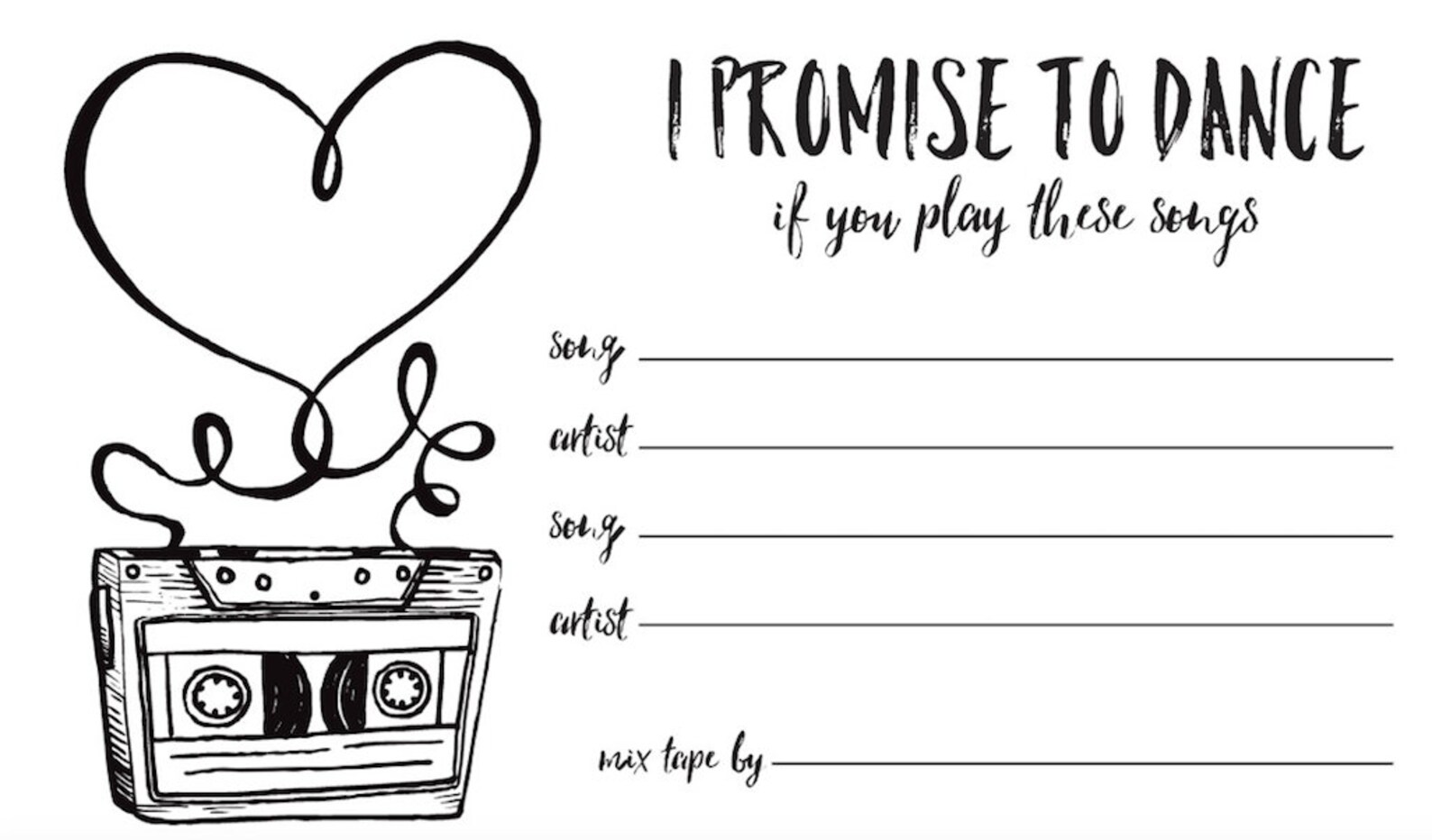 mixtape-song-request-printable-digital-download-etsy