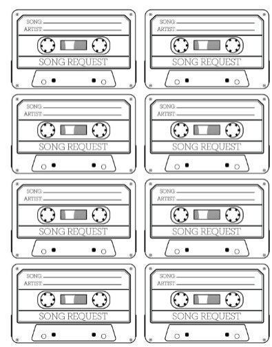 Karaoke Song Request Slip 8 per Page Printable - Etsy Canada