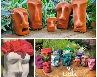 Handmade Clay Pots whimsical, creative gift for the holidays.