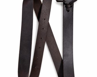 Correa de cuero hecha a mano para silla de montar western, color marrón aceitoso, repuesto para arreos de caballo.