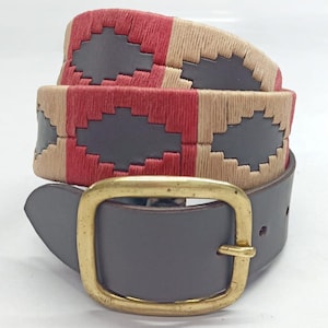 SWAS Leather Craft Argentine Belts Polo Belts Hand Woven Embroidery Belt Unisex belt Polo belt Leather Belt