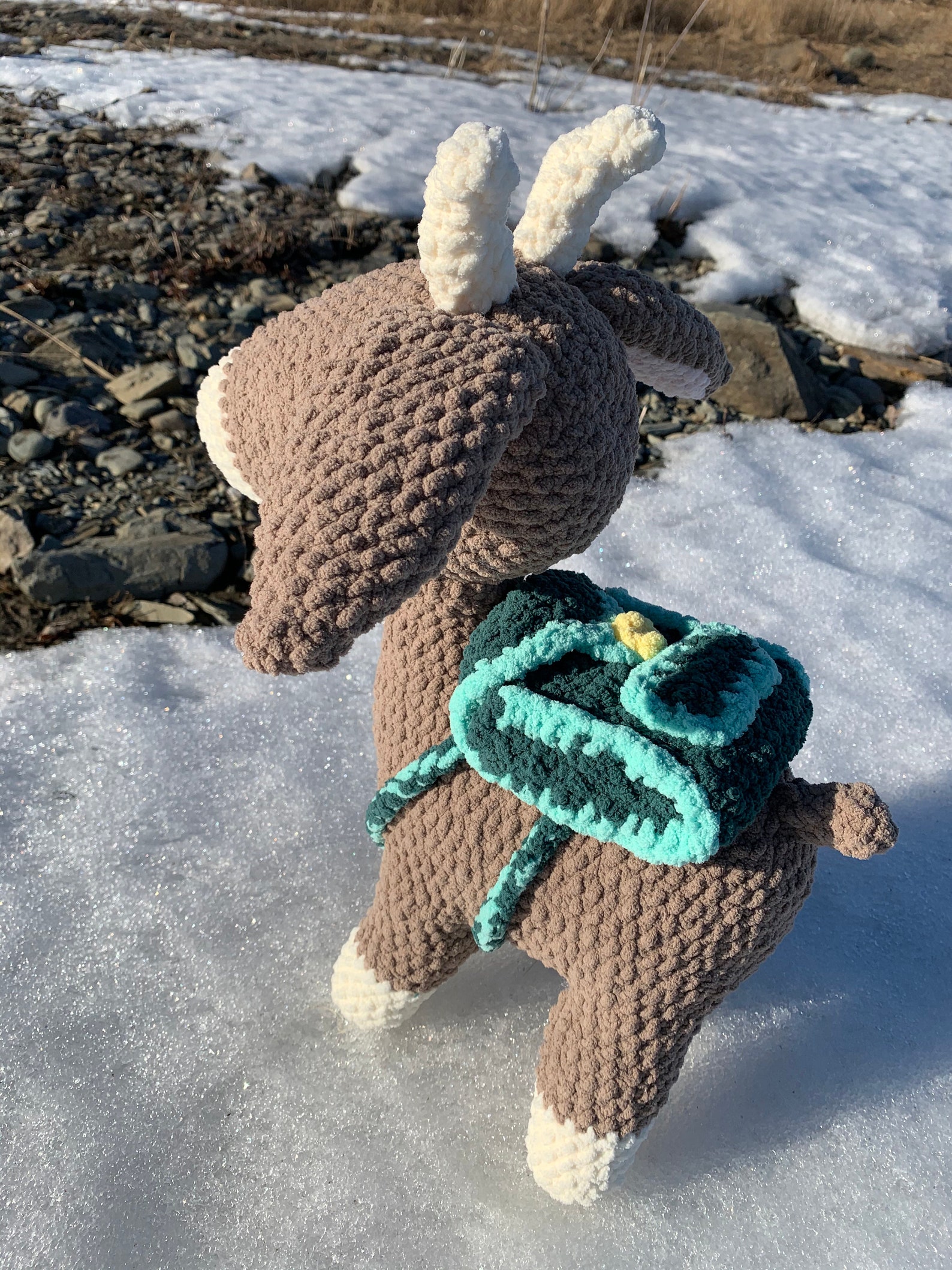 Mountain Goat Plush Etsy