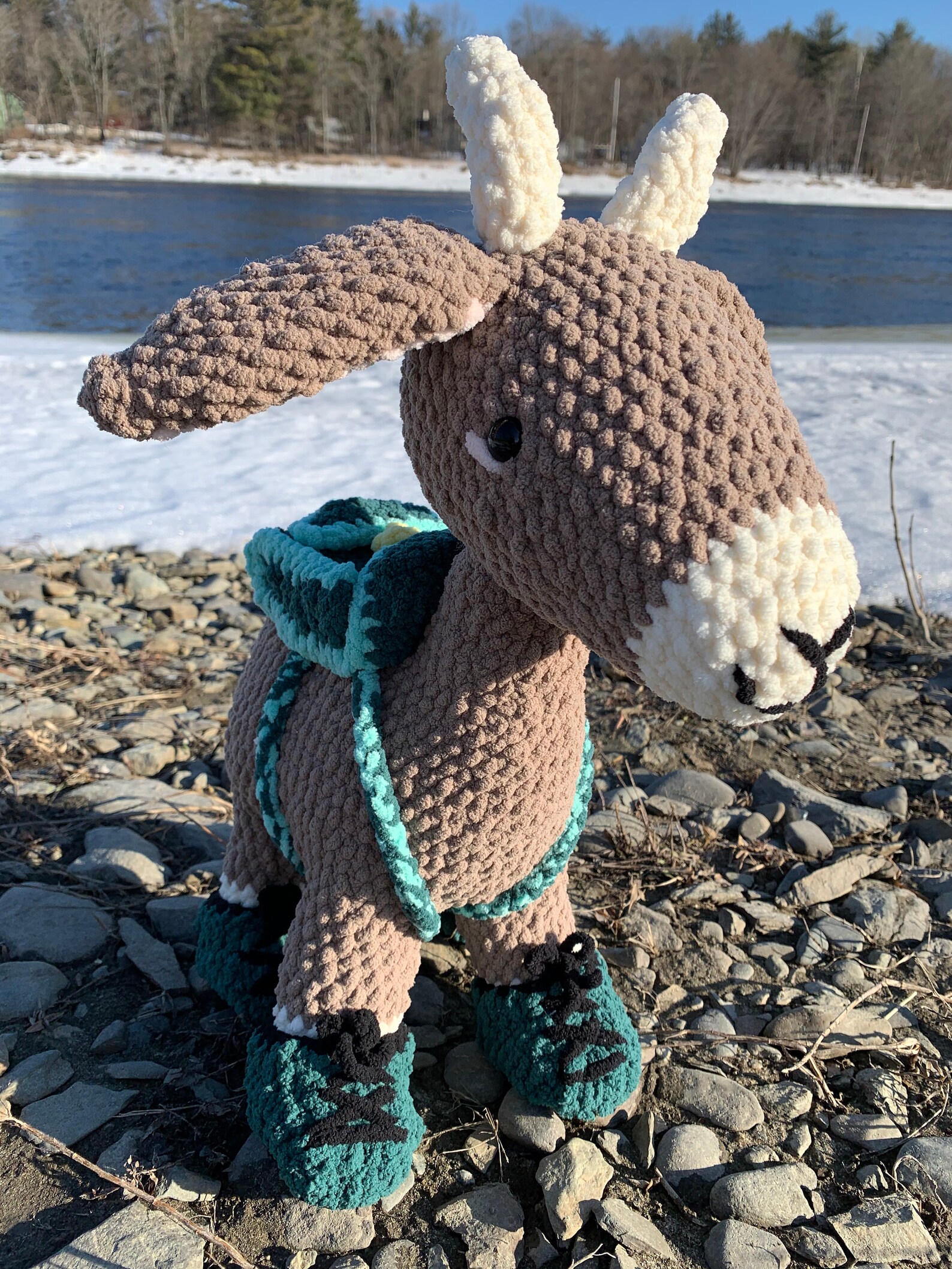 Mountain Goat Plush Etsy