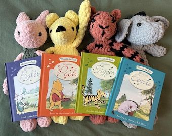 Peluche/mantita de ganchillo clásica de Winnie the Pooh