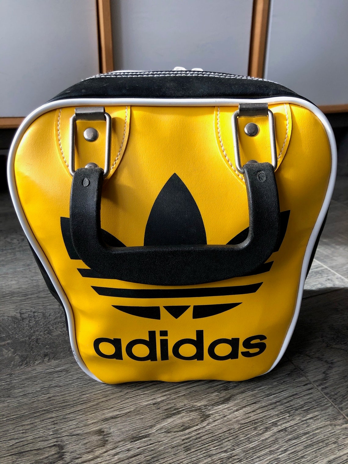 Vintage 90s Adidas Mini Bowling Bag Purse Adidas Mod style Etsy
