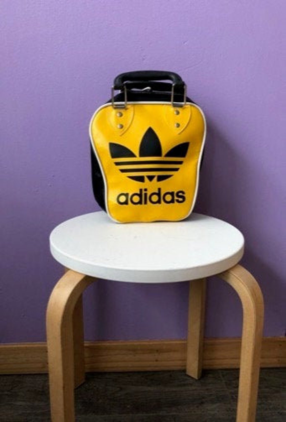 Vintage 90s Adidas Mini Bowling Bag Purse Adidas Mod style Etsy