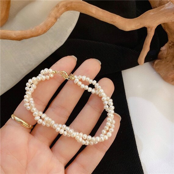 10 x14mm nanhai real baroque pearl bracelet 14 k gold clasp 10 x14mm nanhai real baroque pearl bracelet 14 k gold clasp
