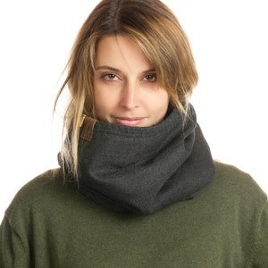 3-in-1 Hemp Gaiter, Super Soft Scarf Neck Warmer, Summer Neck Gaiter, Outdoor Snood Women Gift, Handmade Snap Gaiter, Wool Cowl Buff Gaiter