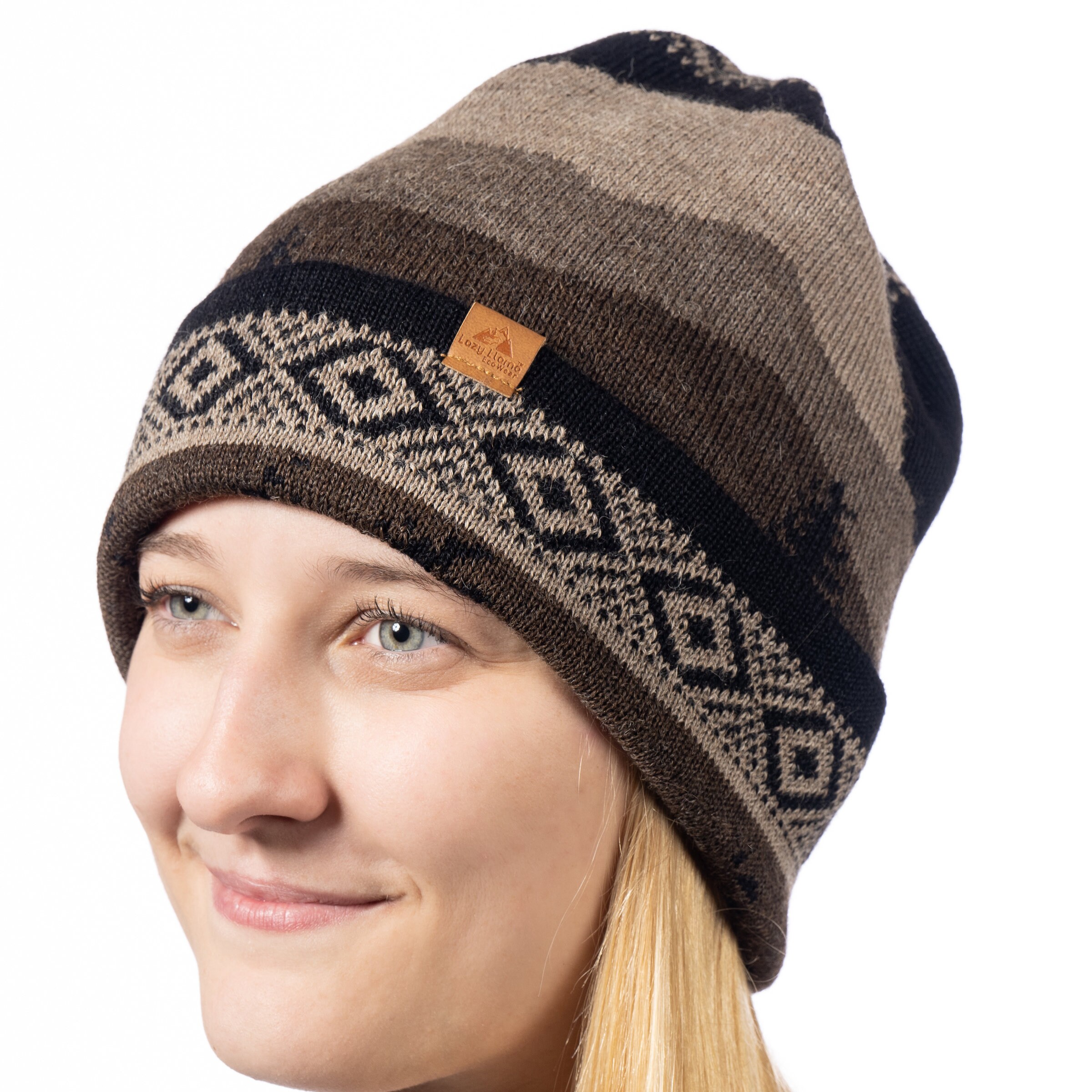 DECEMBERMAY☆ NEONEO knit neck warmer 100% Baby Alpaca Neck Warmer, Knitted Rising Moon Design