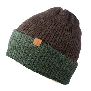 Reversible Baby Alpaca Wool Beanie: Knit Winter Hat