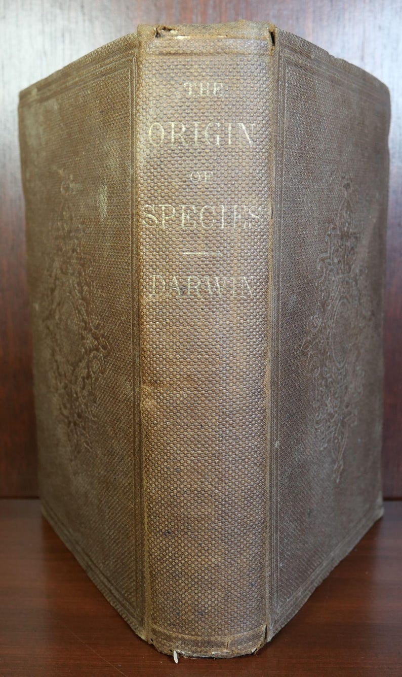 Charles Darwin / on the Origin of Species 1st Edition 1860 - Etsy