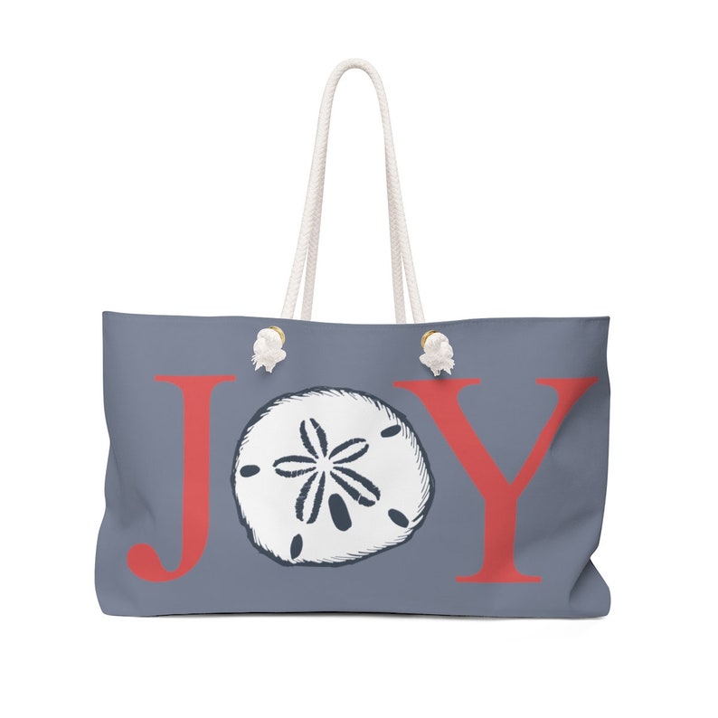 Joy Sand Dollar Christmas Holiday Themed Weekender Bag