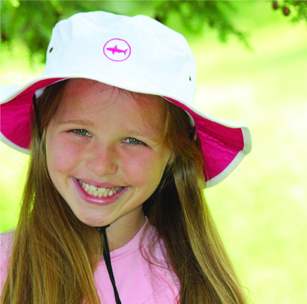 Classic White Bucket Hat With UPF 50 Sun Protection for Kids Etsy