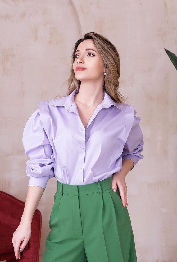 Cómo Combinar Camisa Color Malva Mujer Falda Blusa Color Lavanda