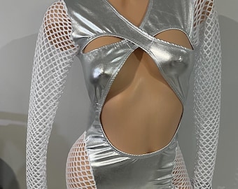Bottle girl bartender  uniform rave outfits