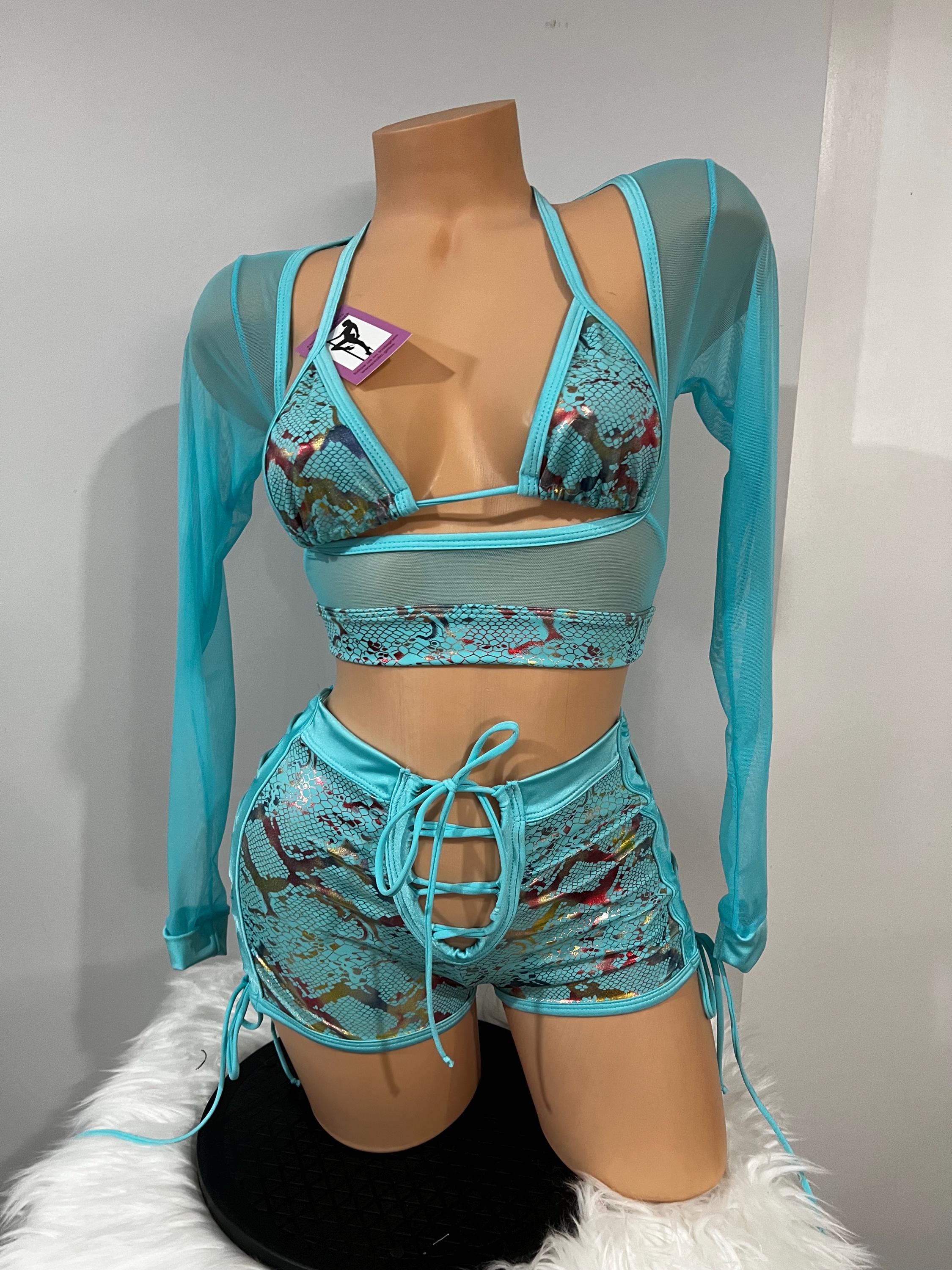 Conjunto de 3 shorts e roupas de barman