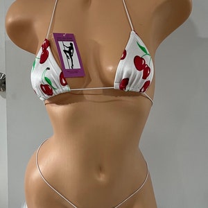 Micro string Barely There, tenues de danse exotiques, bronzage, bikini extrême, taille unique