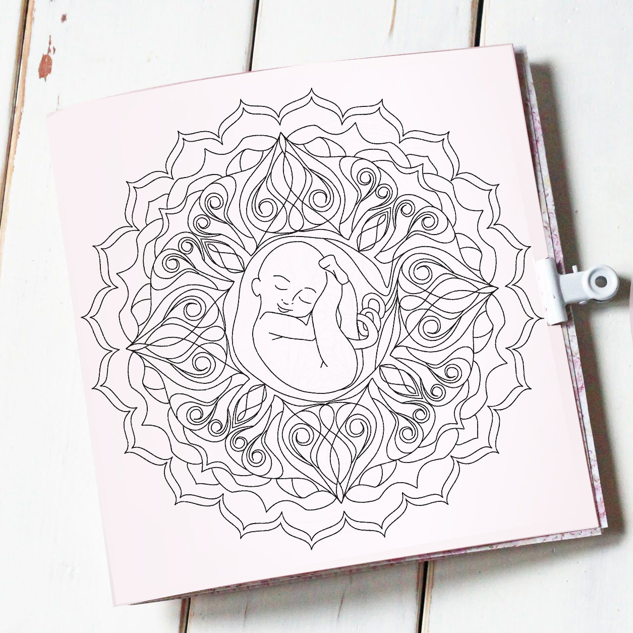 Wonderfull mandala 043 Mandala Pregnancy coloring page | Etsy