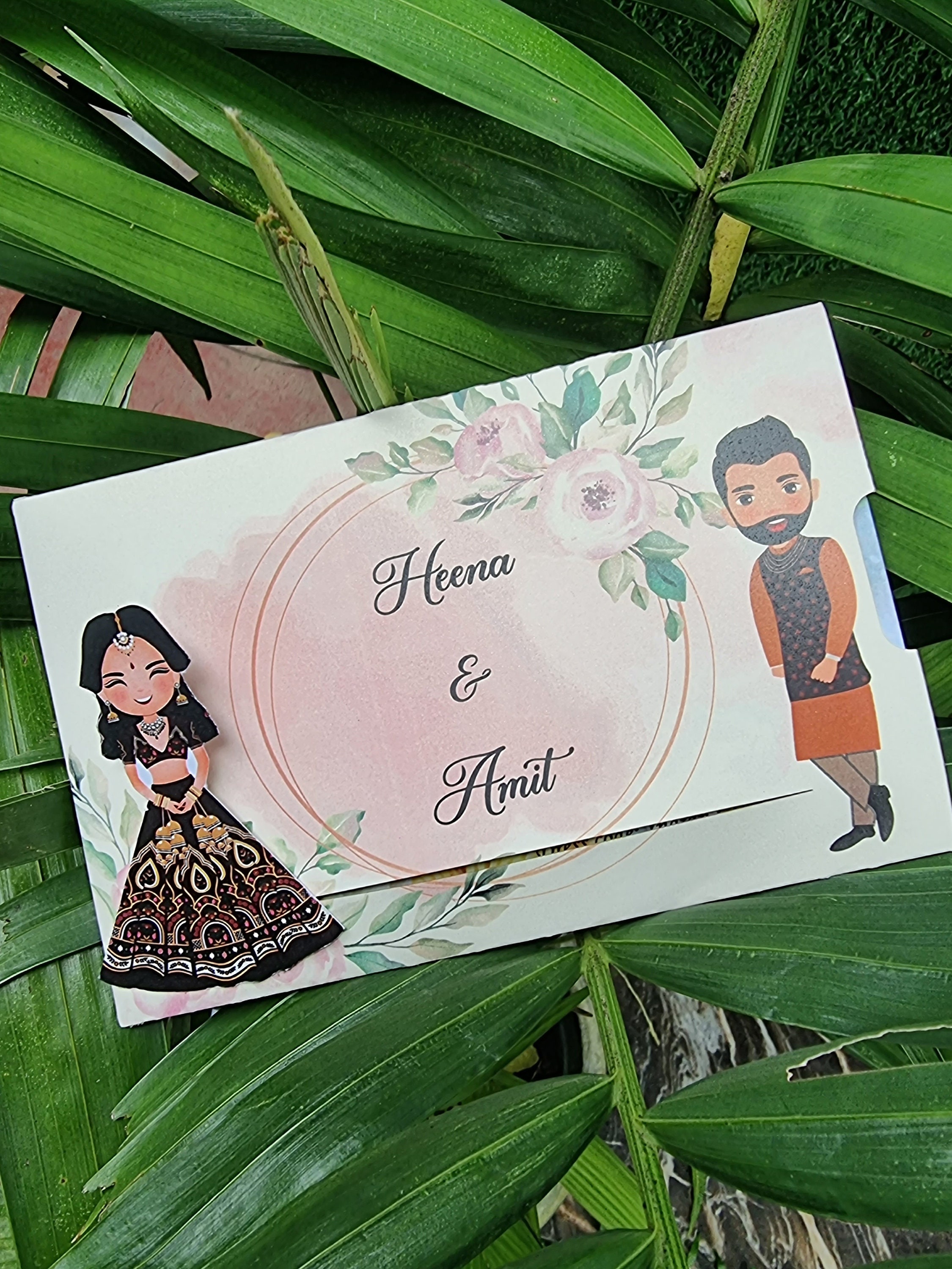 Indian Wedding Sliding Bride Wedding Invitation Laser Cut - Etsy