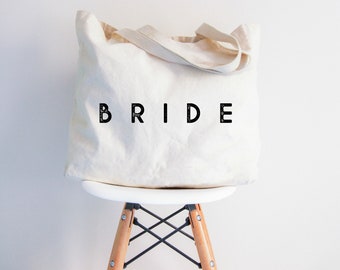 bride canvas tote