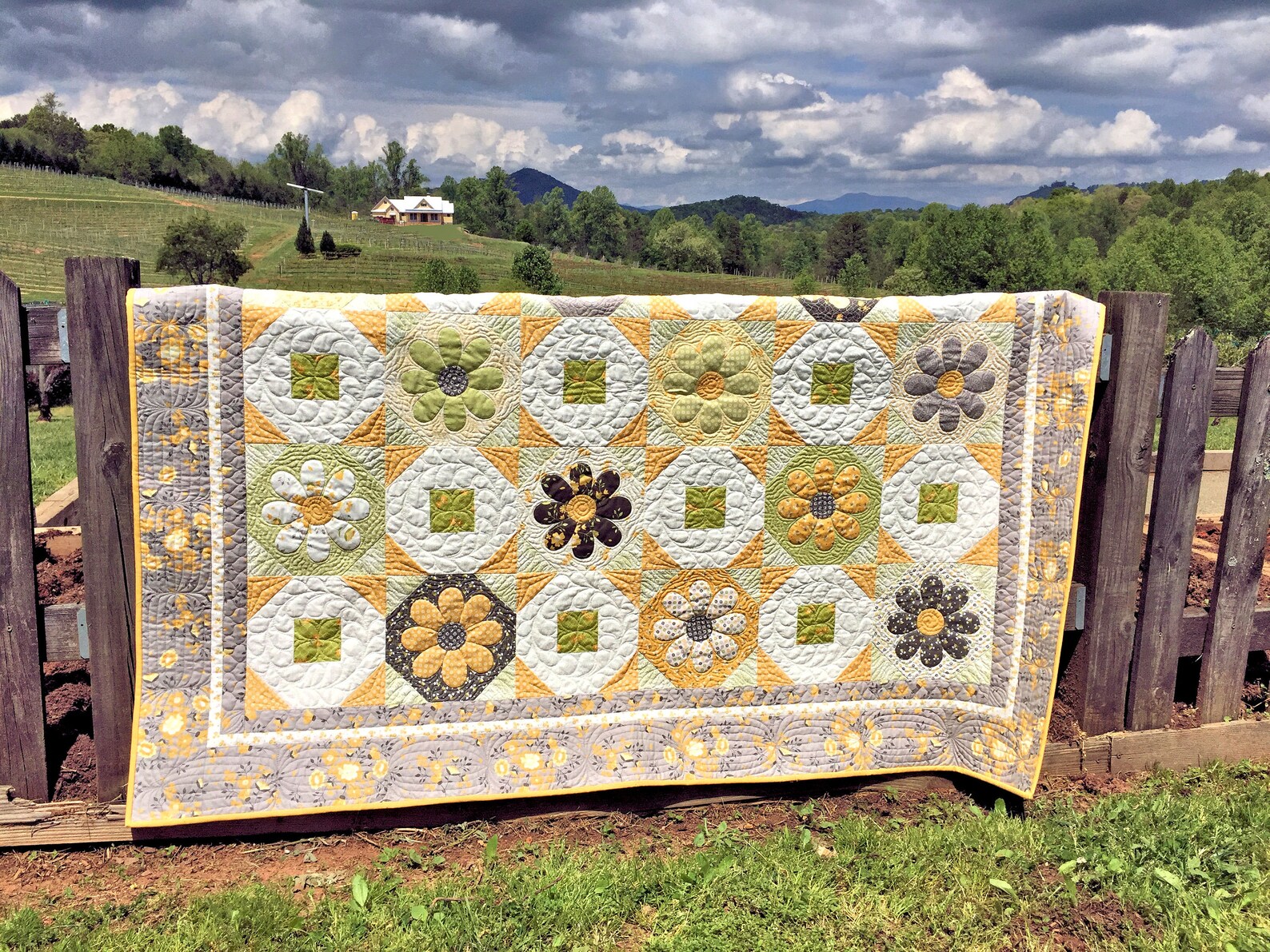 Summer Daisies PDF Pattern and Bonus Mini Star Quilt - Etsy