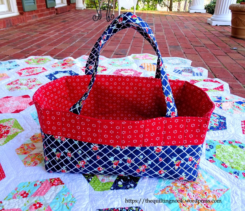 The Hand Crafter's Carry-all Basket tote Bag PDF - Etsy