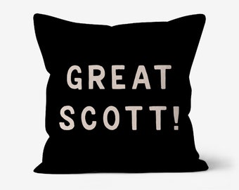 Great Scott! Back to the Future inspired - Canvas Throw Cushion