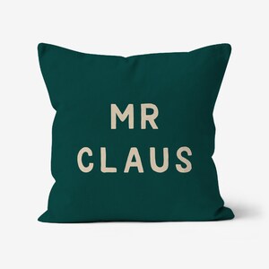 Mr Claus Canvas Throw Cushion, Festive Holiday Home Decor, Perfect for Cozy Winter Nights, Unique Christmas Gift image 2