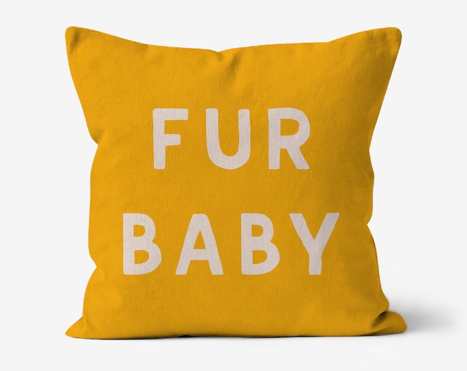 Fur Baby - Canvas Throw Cushion