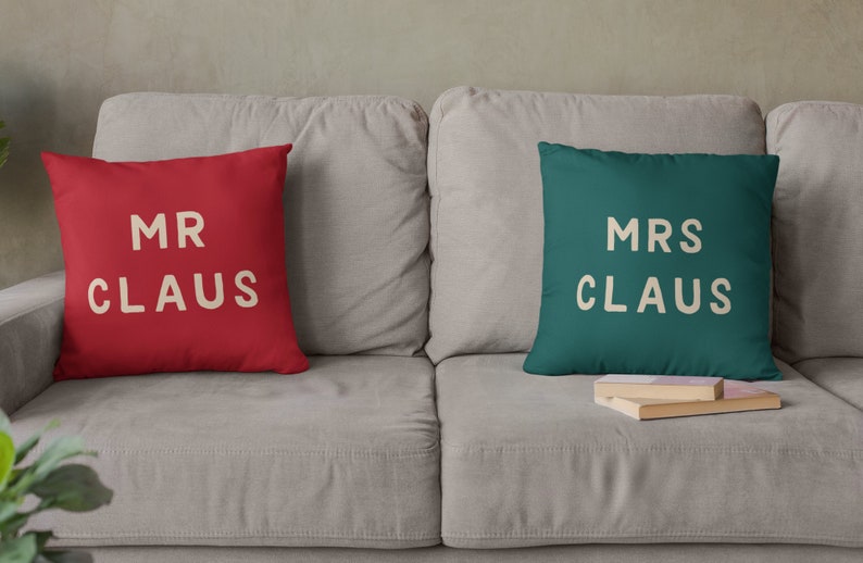 Mr Claus Canvas Throw Cushion, Festive Holiday Home Decor, Perfect for Cozy Winter Nights, Unique Christmas Gift image 4