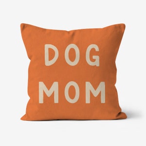 Dog Mom Canvas Throw Cushion image 1