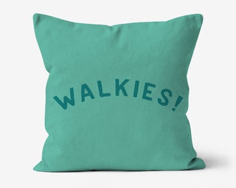 Walkies - Canvas Throw Cushion