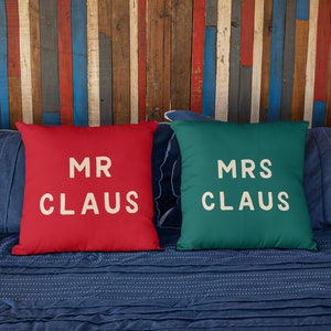 Mr Claus Canvas Throw Cushion, Festive Holiday Home Decor, Perfect for Cozy Winter Nights, Unique Christmas Gift image 7