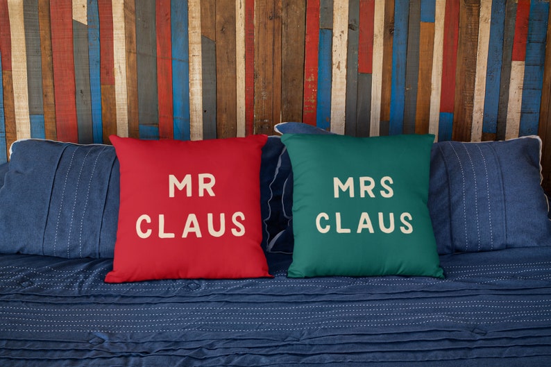 Mr Claus Canvas Throw Cushion, Festive Holiday Home Decor, Perfect for Cozy Winter Nights, Unique Christmas Gift image 7