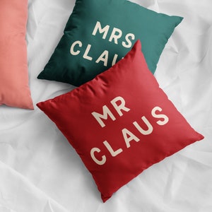 Mr Claus Canvas Throw Cushion, Festive Holiday Home Decor, Perfect for Cozy Winter Nights, Unique Christmas Gift image 6