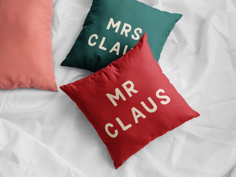 Mr Claus Canvas Throw Cushion, Festive Holiday Home Decor, Perfect for Cozy Winter Nights, Unique Christmas Gift image 6