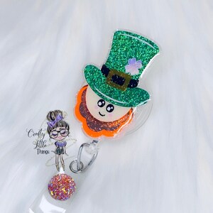 Lucky Leprechaun Badge Reel- St Patrick’s Day Badge Reels- Holiday Badge Reels- Gifts for Her