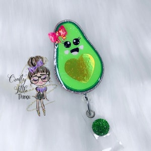 Niedliche Avocado Abzeichen Reel- Badge Reels für Sie- Food Badge Reels- Avocado Badge Reels
