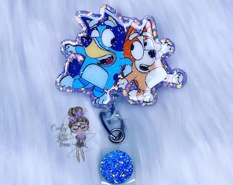 Main Blue Character Badge Reel- Pediatrics Badge Reels- Medical Badge Reels- Teacher Badge Reels- Badge Reels for Her