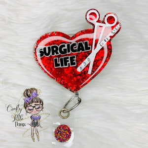 Surgical Life Badge Reel - Surgical Life Badge Reels - Scrub Tech Badge Reels
