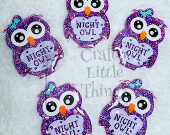 Owl Bird Faux Turquoise Jewel Drop Bead ID Badge Name Tag Key Card Holder Reel Owl Bird Faux Turquoise Jewel Drop Bead ID Badge Name Tag Key Card Holder Reel