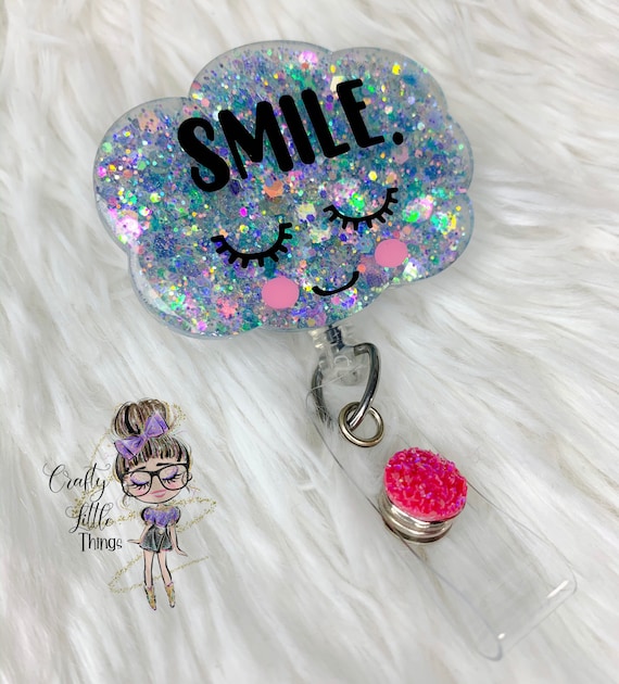 Smile Cloud Badge Reel Cute Badge Reels -  Canada