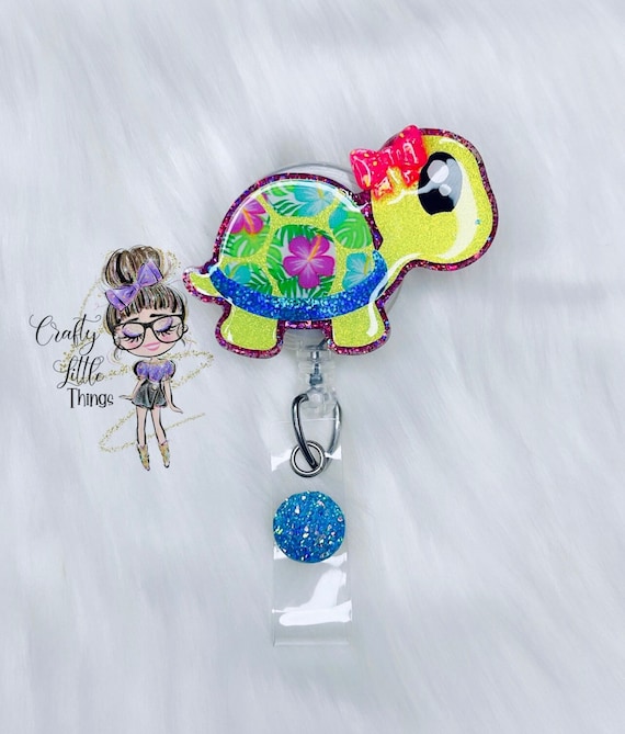 Tropical Baby Turtle Badge Reel Cute Badge Reels Animal Badge Reels Gifts  for Her -  Canada