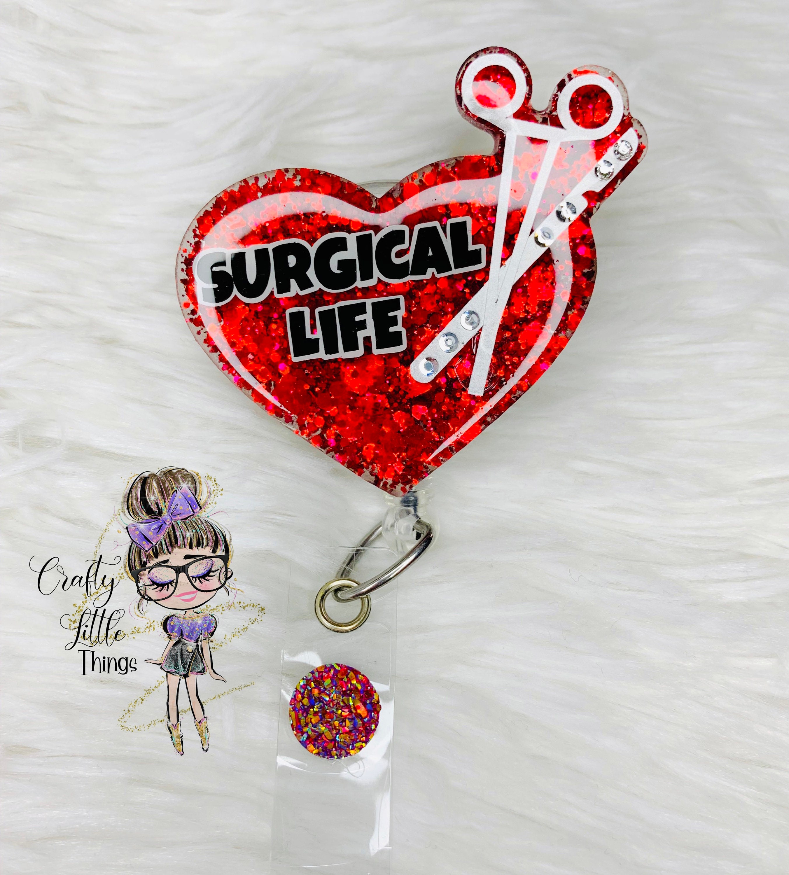 Surgical Life Badge Reel Surgical Tech Badge Reels Scrub Tech