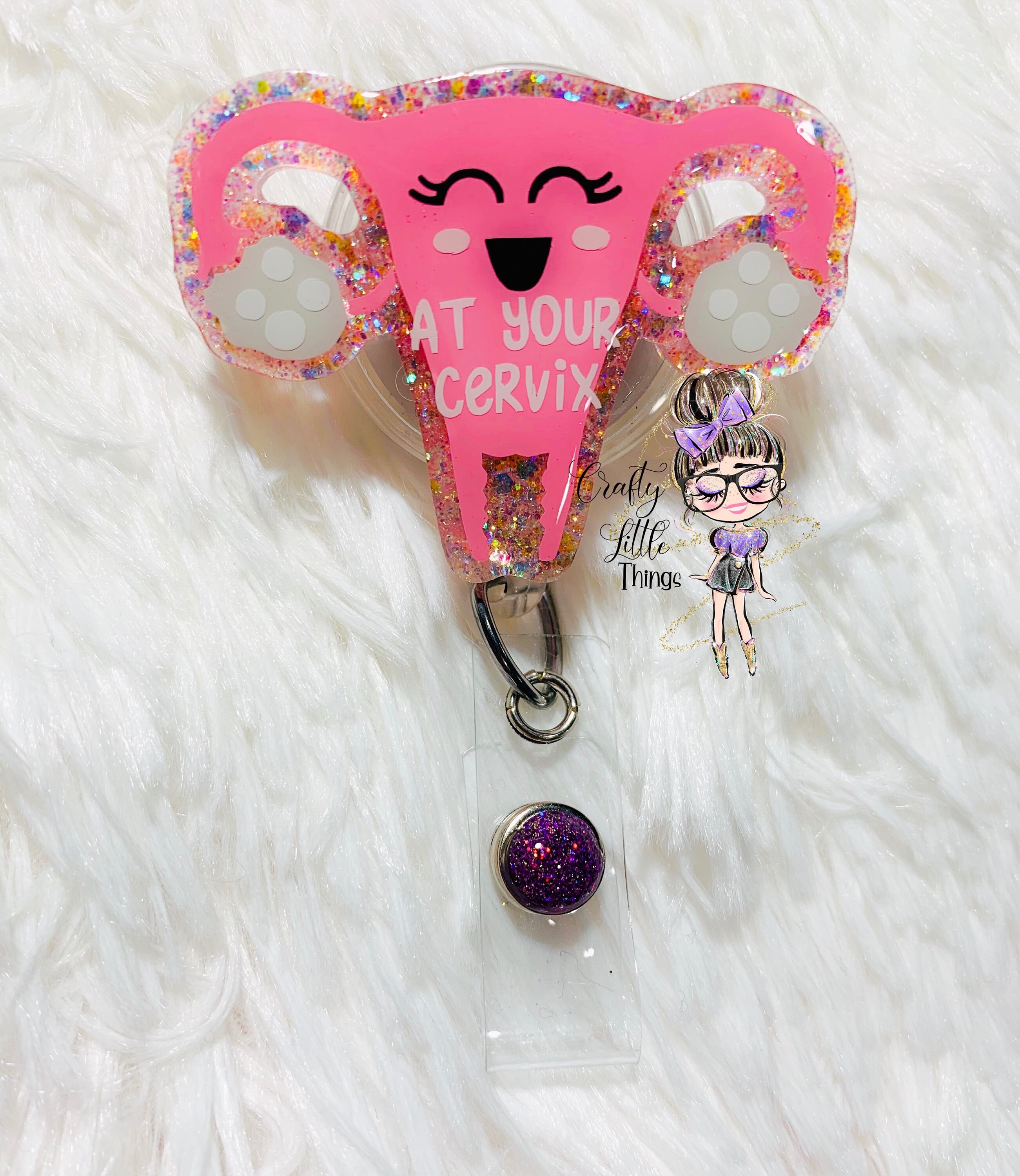 Uterus at Your Cervix ID Badge Reel OBGYN Badge Reels Cute - Etsy