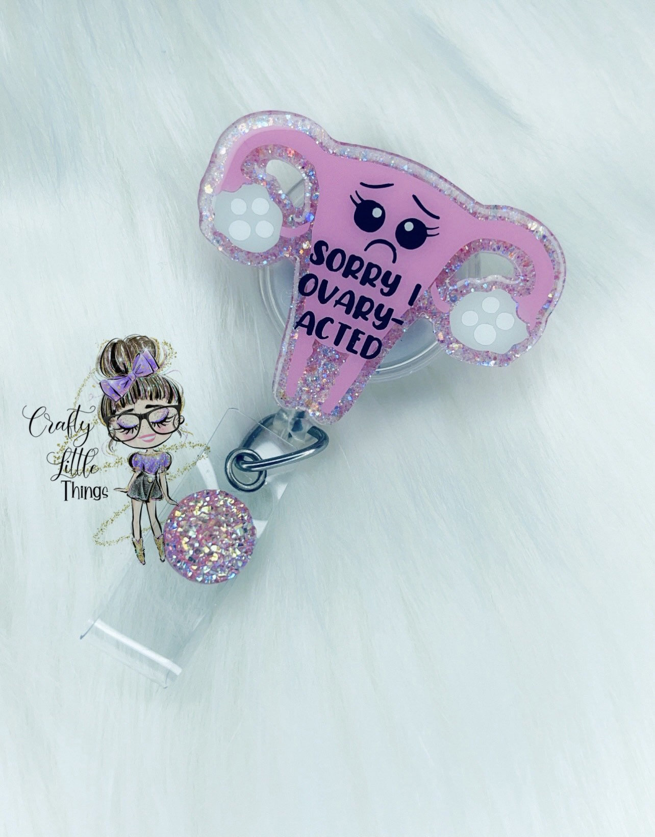 Ovary-acted Uterus Badge Reel OBGYN Badge Reels Gynecologist - Etsy