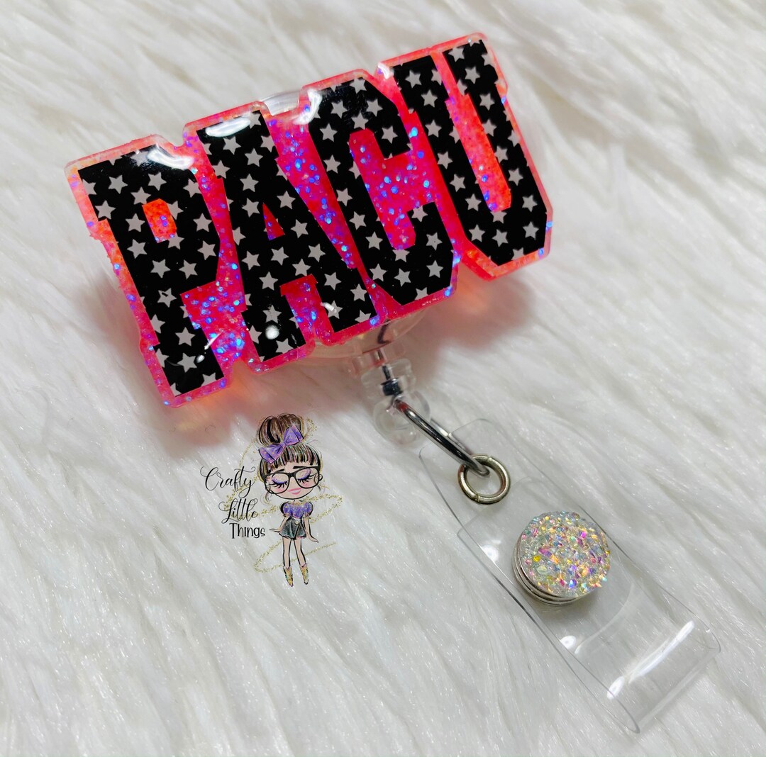 Hot Pink PACU Badge Reel- Post-anesthesia Care Unit Badge Reels - Etsy