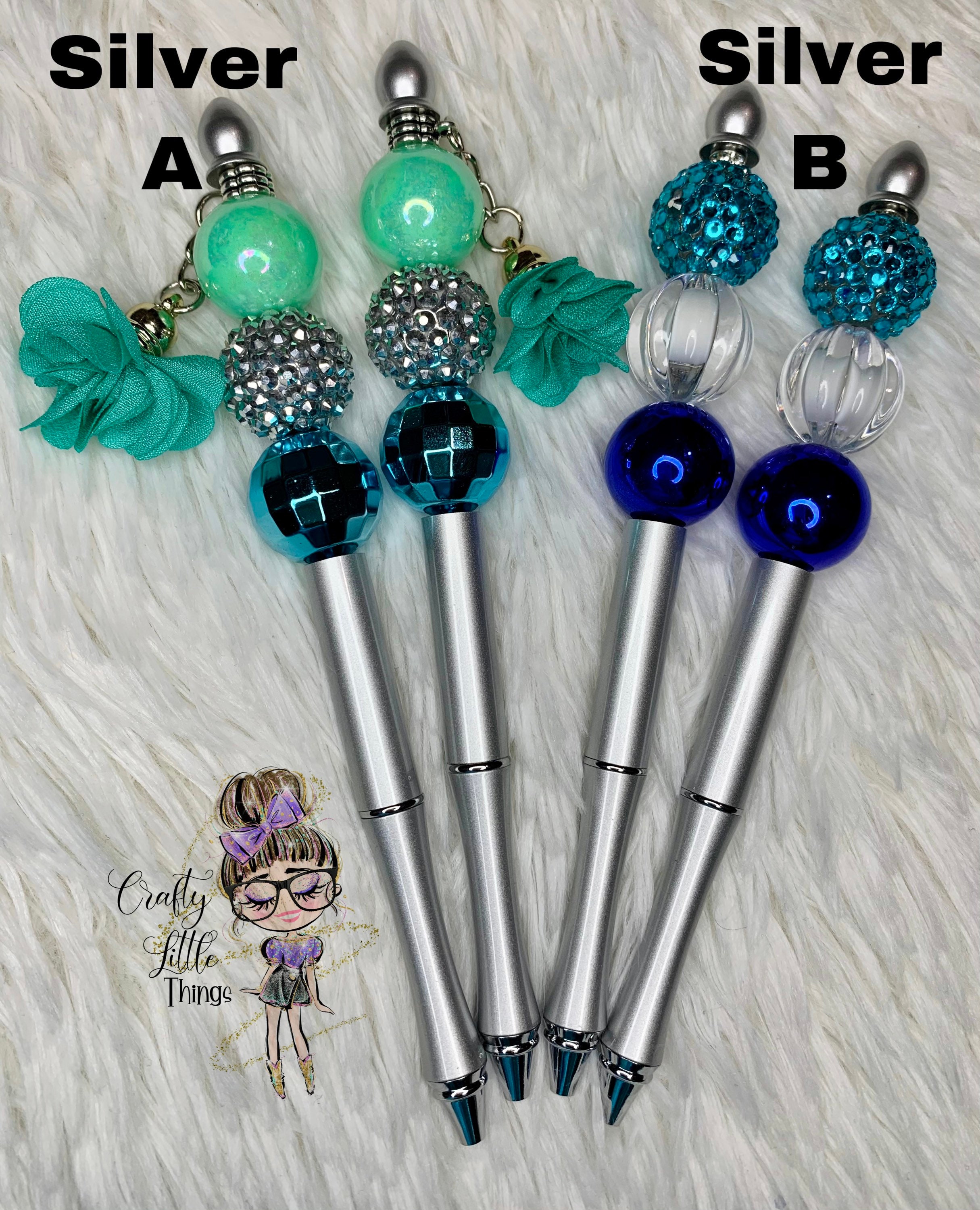 Colorful Metal Ballpoint Bead Pens Etsy
