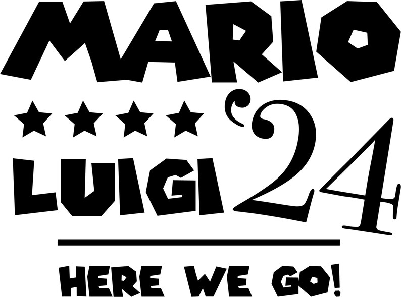 Mario Luigi 2024 Campaign Etsy